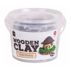 Educational Colours Wooden Clay 500gm Dark Brown