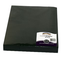 Rainbow Cover Paper 510 x 760mm 125gsm Black 250 Sheets