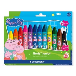 Staedtler Noris Junior Peppa Pig Wax Crayons Assorted Pack Of 12