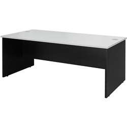 Logan Straight Desk 1800W x 900D x 730mmH White And Ironstone