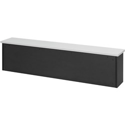 Logan Reception Desk Hob 1800W x 300D x 450mmH White And Ironstone
