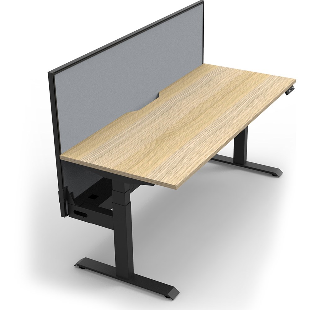 Tray Screen Office Furniture - Rapidline Boost+ Single Sided Workstation + Screen ...