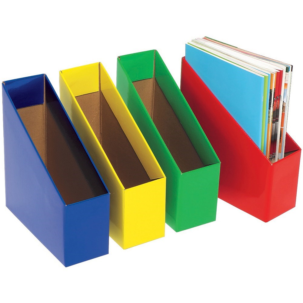 Box Book Rack Desk Top Accessories - Marbig Book Boxes Large 170W x 250D x 270mmH Red ...